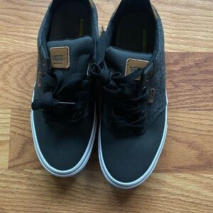 Vans Men's Black and Brown Sneakers